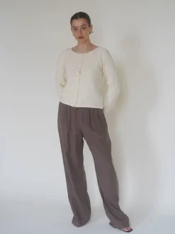 Djerf Avenue Amorini Cardigan Cream Sale