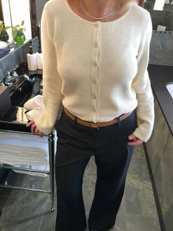Djerf Avenue Amorini Cardigan Cream Sale