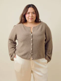 Djerf Avenue Amorini Cardigan Wool Mole Online