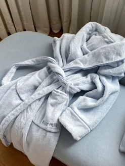 Djerf Avenue Bath Robe Blue Discount