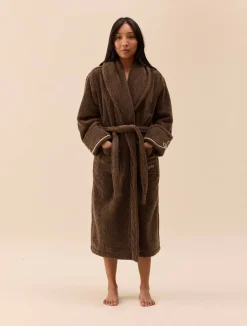 Djerf Avenue Bath Robe Brown Sale