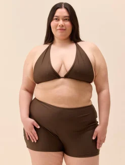 Djerf Avenue Boxer Bikini Bottom Cocoa Online