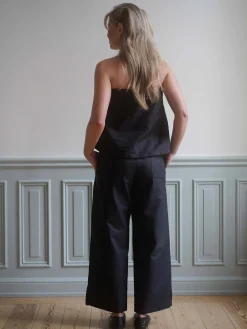 Djerf Avenue Breezy Ankle Pants Black Clearance