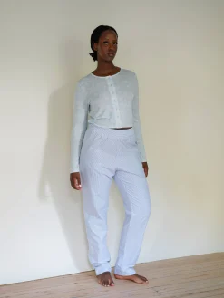 Djerf Avenue Breezy Pants Blue Stripe