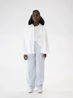 Djerf Avenue Breezy Pants Blue Stripe