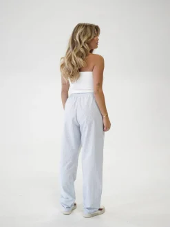 Djerf Avenue Breezy Pants Blue Stripe