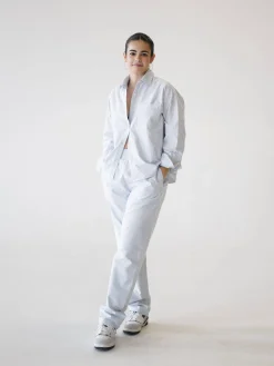 Djerf Avenue Breezy Pants Blue Stripe