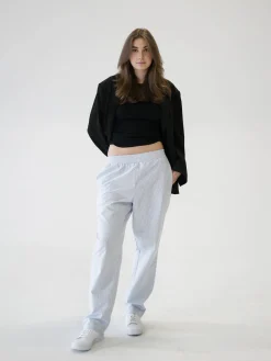 Djerf Avenue Breezy Pants Blue Stripe
