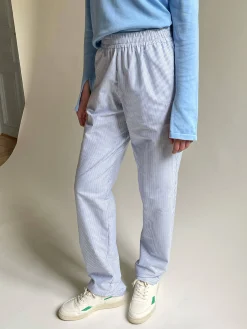 Djerf Avenue Breezy Pants Blue Stripe