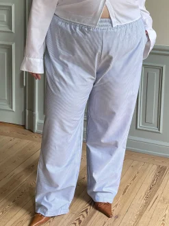 Djerf Avenue Breezy Pants Blue Stripe