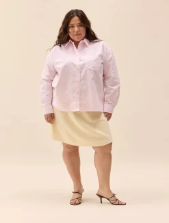 Djerf Avenue Breezy Shirt Pink Stripe Hot