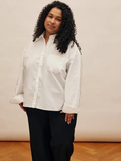 Djerf Avenue Breezy Shirt White Discount