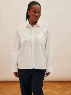 Djerf Avenue Breezy Shirt White Discount