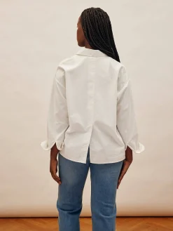 Djerf Avenue Breezy Shirt White Discount