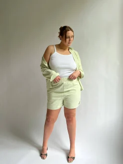 Djerf Avenue Breezy Shorts Green Discount