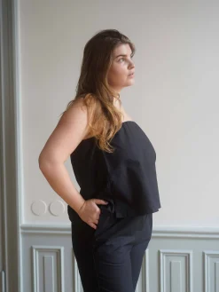 Djerf Avenue Breezy Tube Top Black