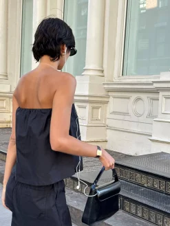Djerf Avenue Breezy Tube Top Black