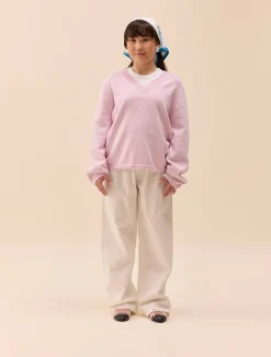 Djerf Avenue Broderie Pants White Sale