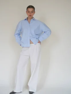 Djerf Avenue Broderie Pants White Sale