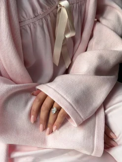 Djerf Avenue Button Up Cardigan Pink Discount