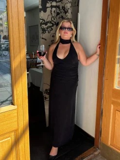 Djerf Avenue Celebration Dress Ash Sale