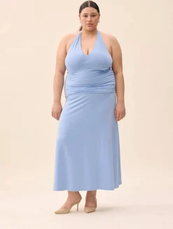 Djerf Avenue Celebration Dress Dove Blue Best