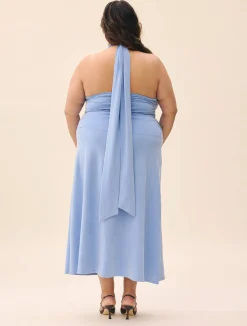 Djerf Avenue Celebration Dress Dove Blue Best