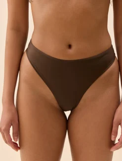 Djerf Avenue Cheeky Bikini Bottom Cocoa Discount