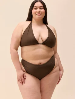 Djerf Avenue Cheeky Bikini Bottom Cocoa Discount