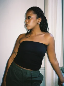Djerf Avenue Daily Tube Top Black Hot