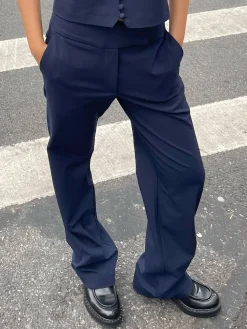 Djerf Avenue Day-to-day Pants Deep Blue Clearance