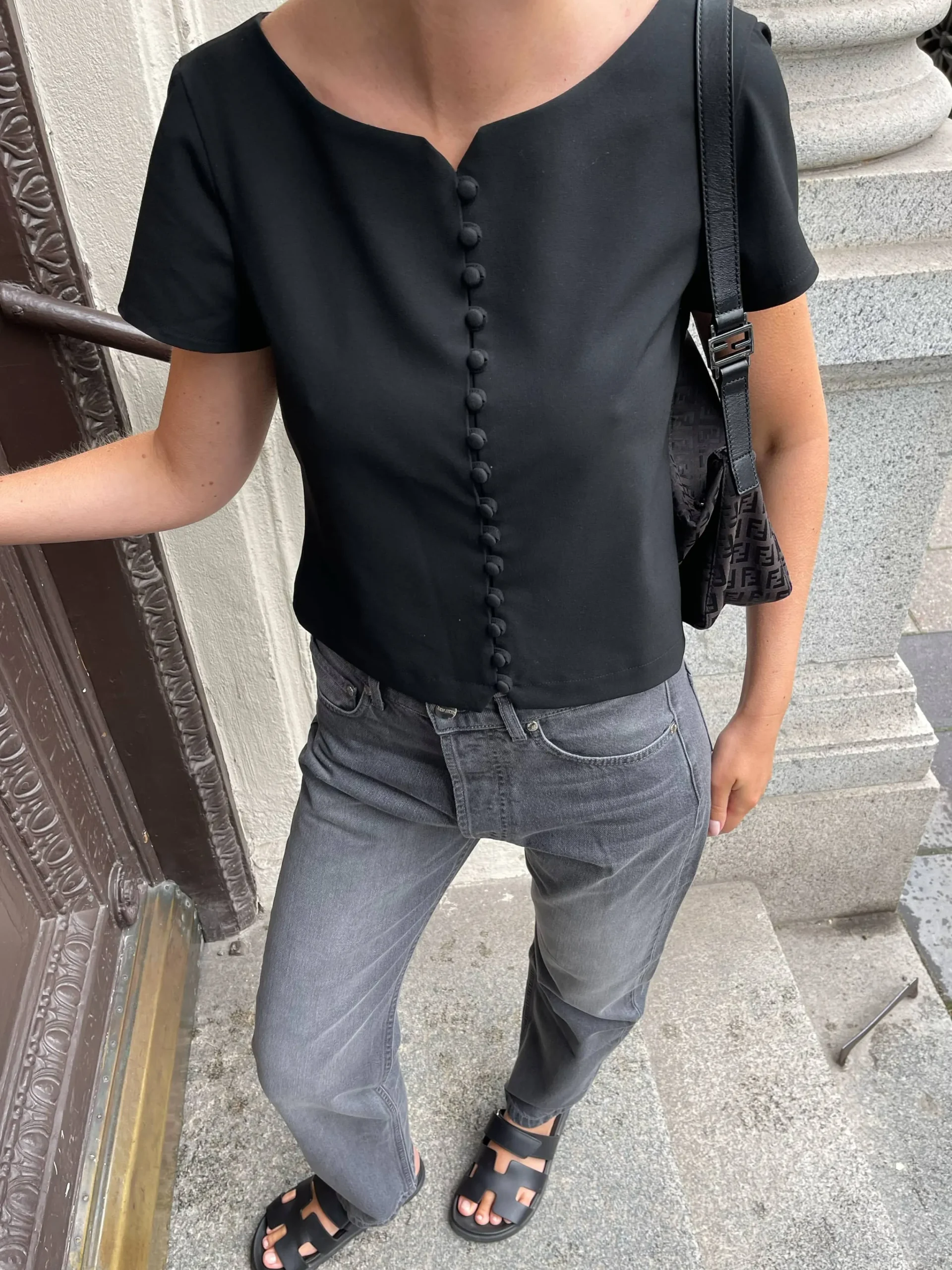 Djerf Avenue Day-to-day Top Black Sale
