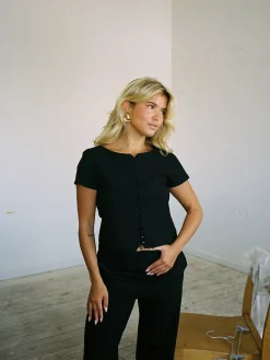 Djerf Avenue Day-to-day Top Black Sale