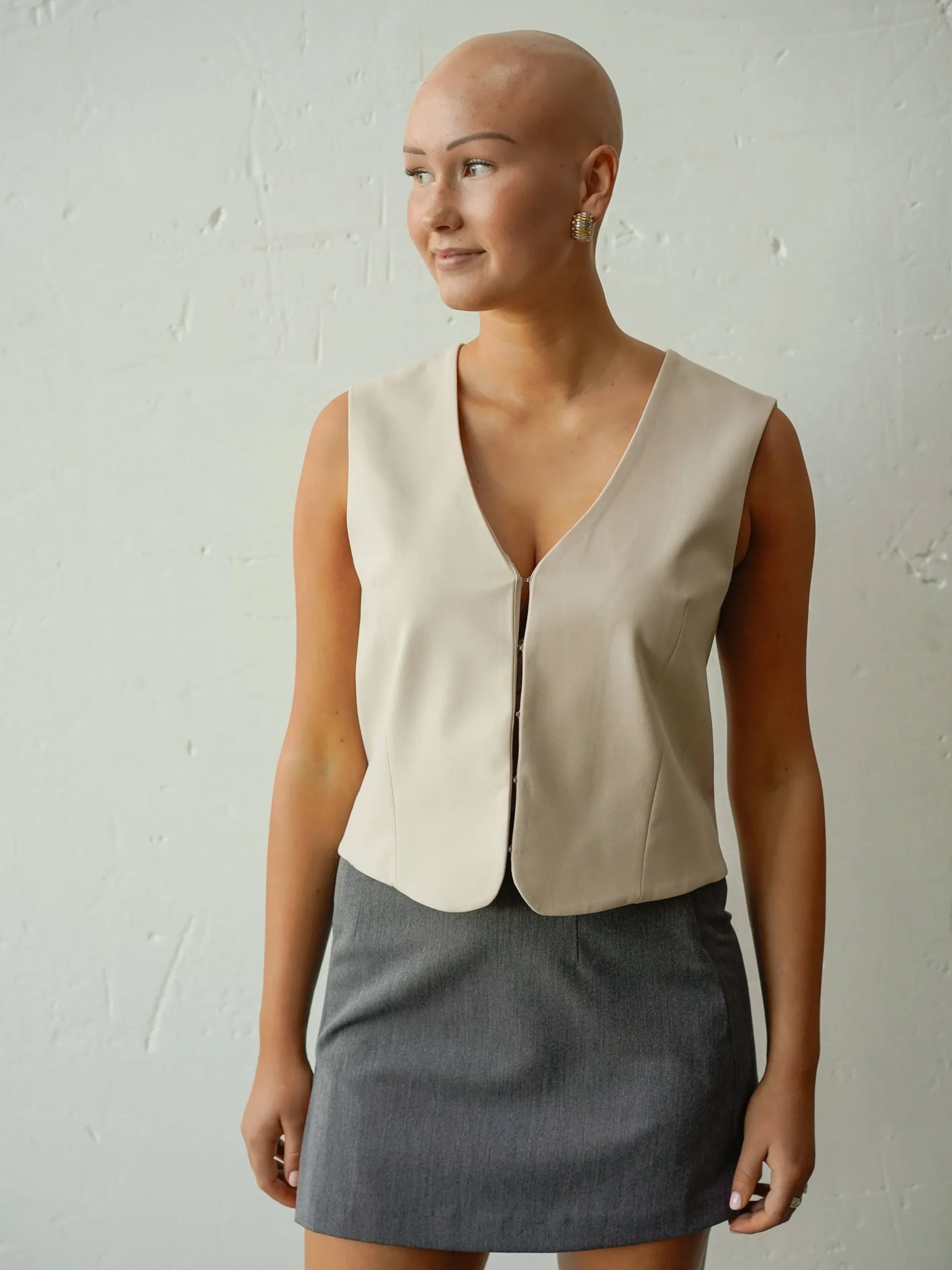 Djerf Avenue Day-to-day Vest Cream