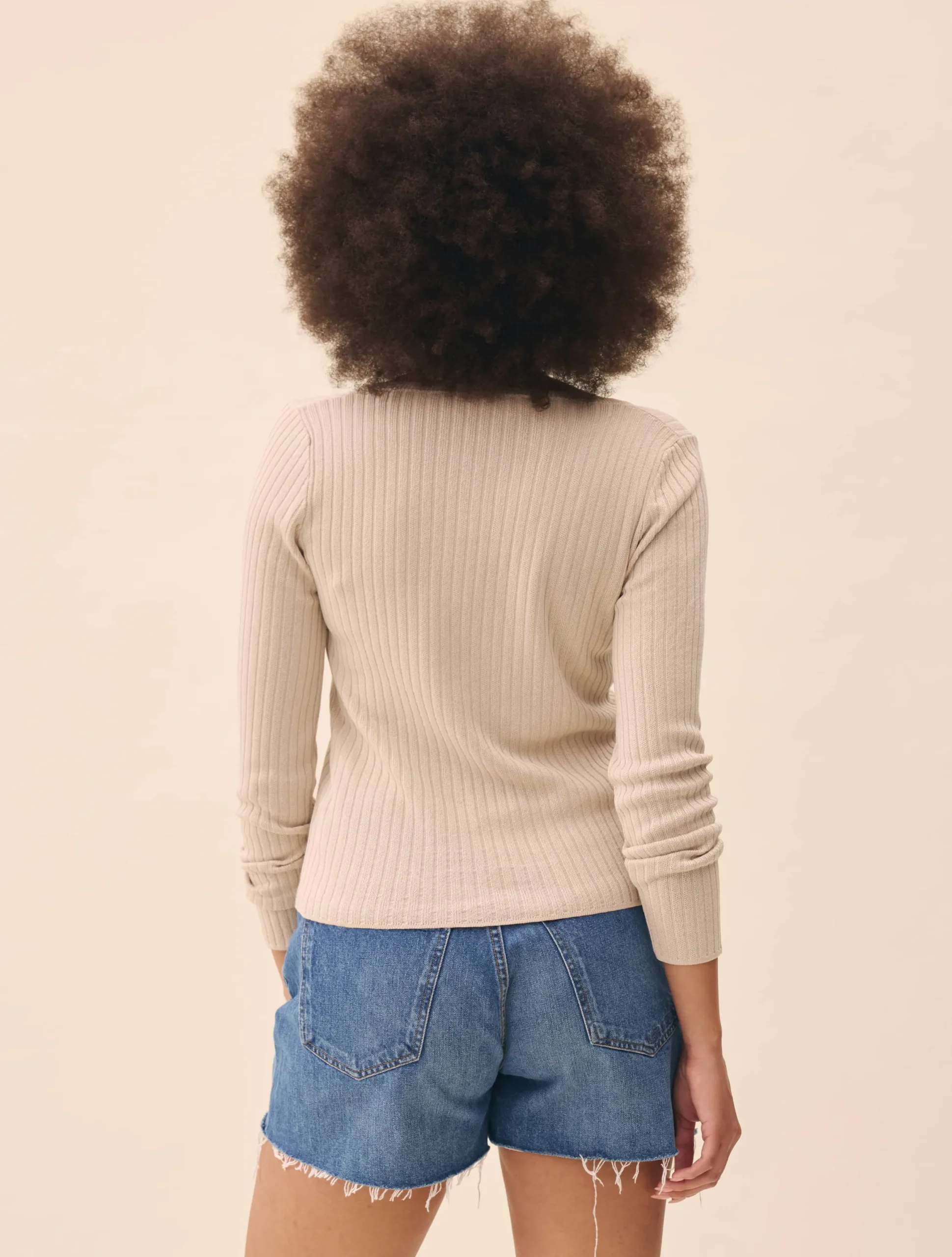Djerf Avenue Denim Shorts Vintage Blue Clearance