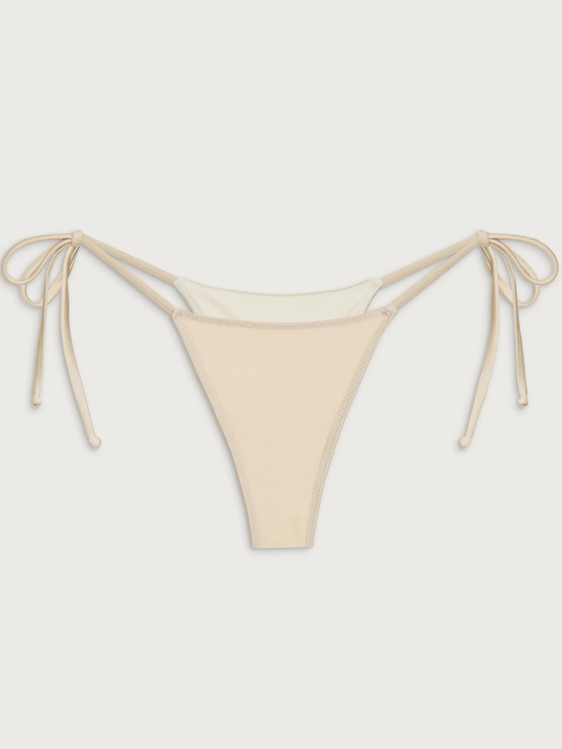 Djerf Avenue Divine Satin Bikini Bottom Sand Castle Hot