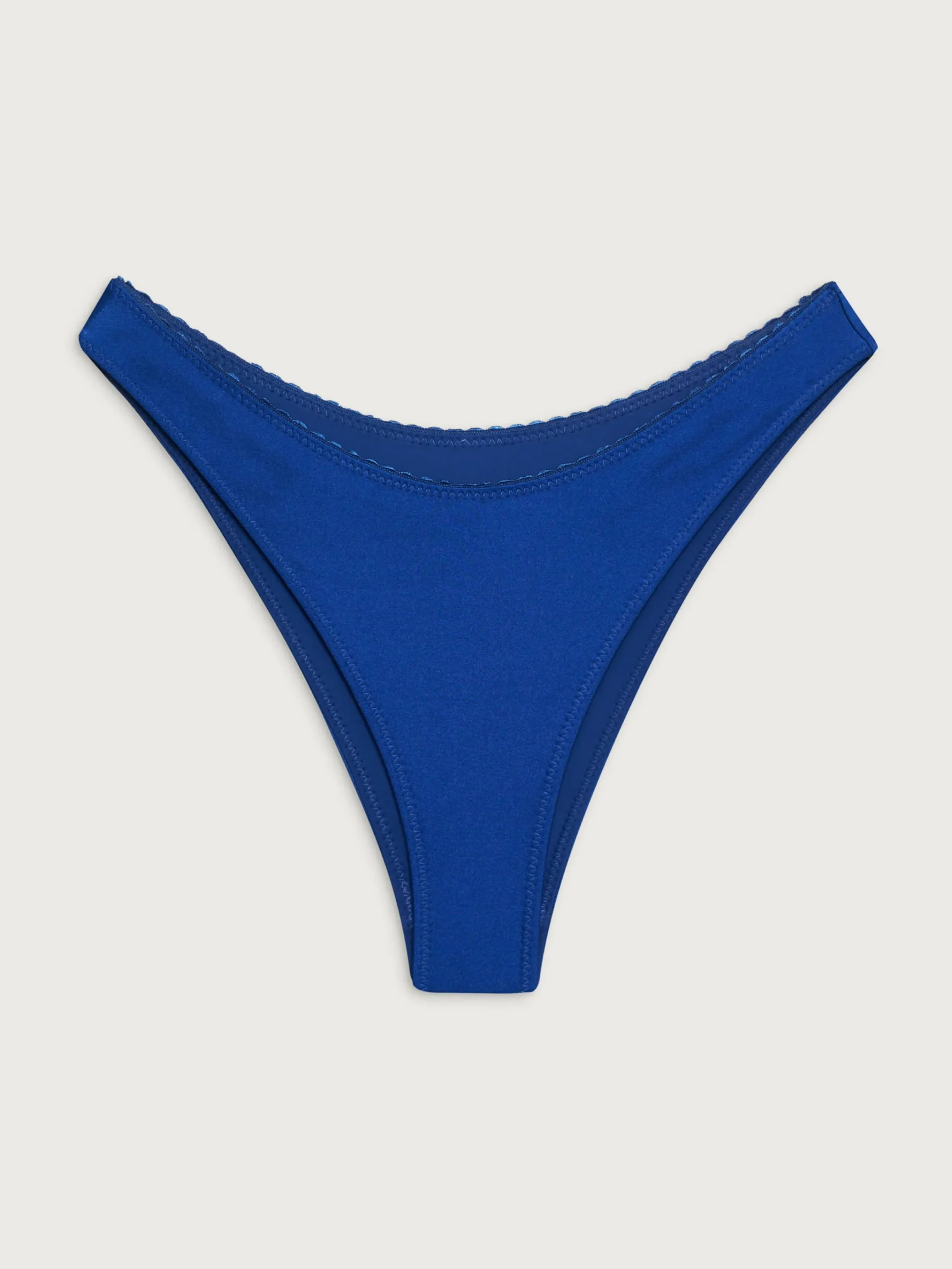 Djerf Avenue Dove Satin Bikini Bottom Deep Blue Outlet