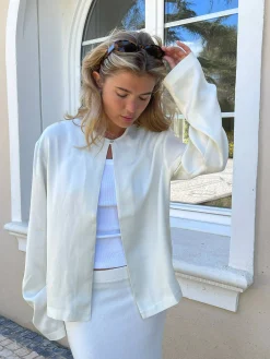 Djerf Avenue Dream Cardigan Cloud Clearance