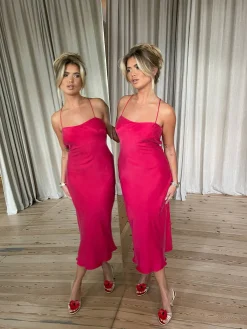 Djerf Avenue Dream Dress Midi Sunrise Best