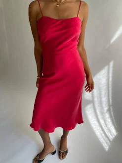 Djerf Avenue Dream Dress Midi Sunrise Best