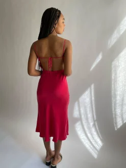 Djerf Avenue Dream Dress Midi Sunrise Best
