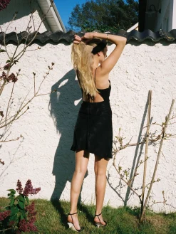 Djerf Avenue Dream Dress Mini Black Clearance