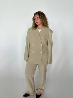 Djerf Avenue Essential Blazer Greige Sale