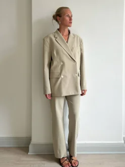 Djerf Avenue Essential Blazer Greige Sale