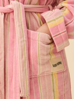 Djerf Avenue Essential Robe Gelato Stripe Discount