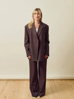 Djerf Avenue Everyday Pants Brown Sale