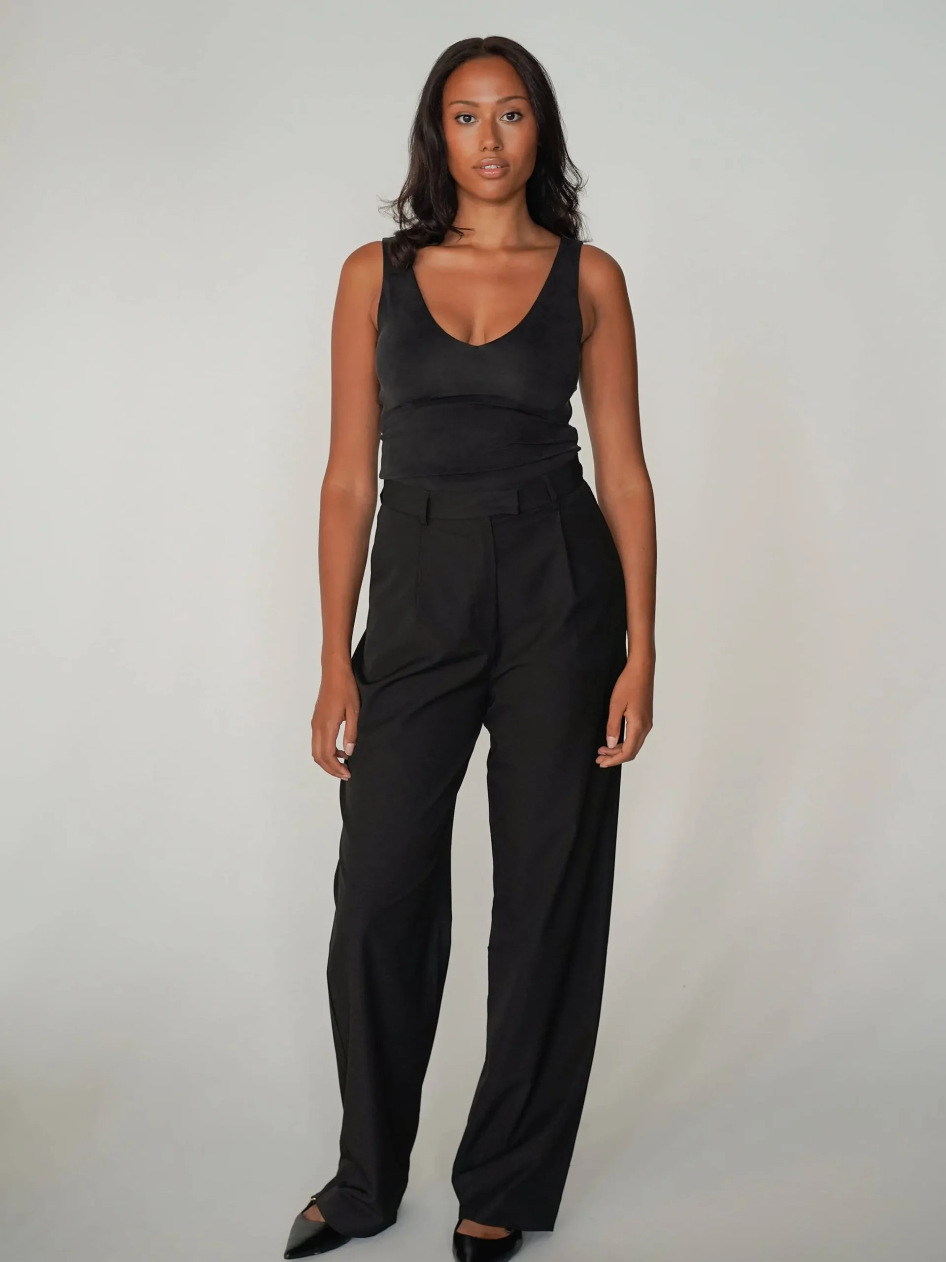 Djerf Avenue Favorite Pants Black - Tall Hot