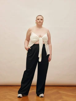 Djerf Avenue Favorite Pants Black - Tall Hot