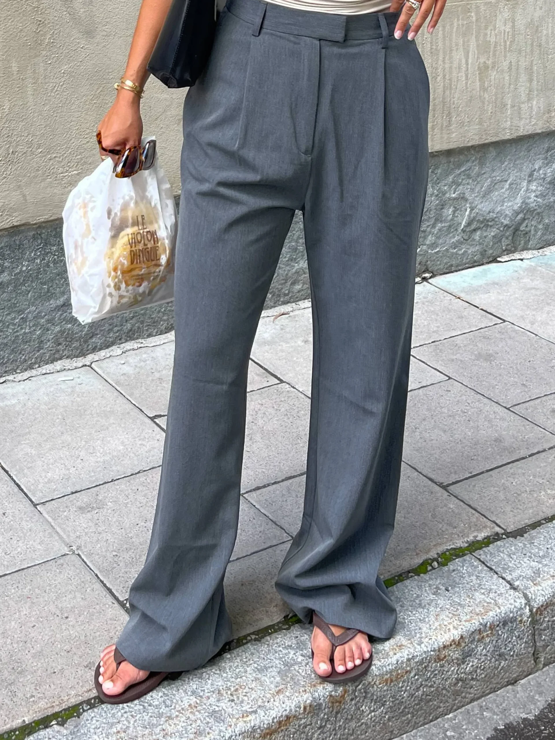Djerf Avenue Favorite Pants Grey Online
