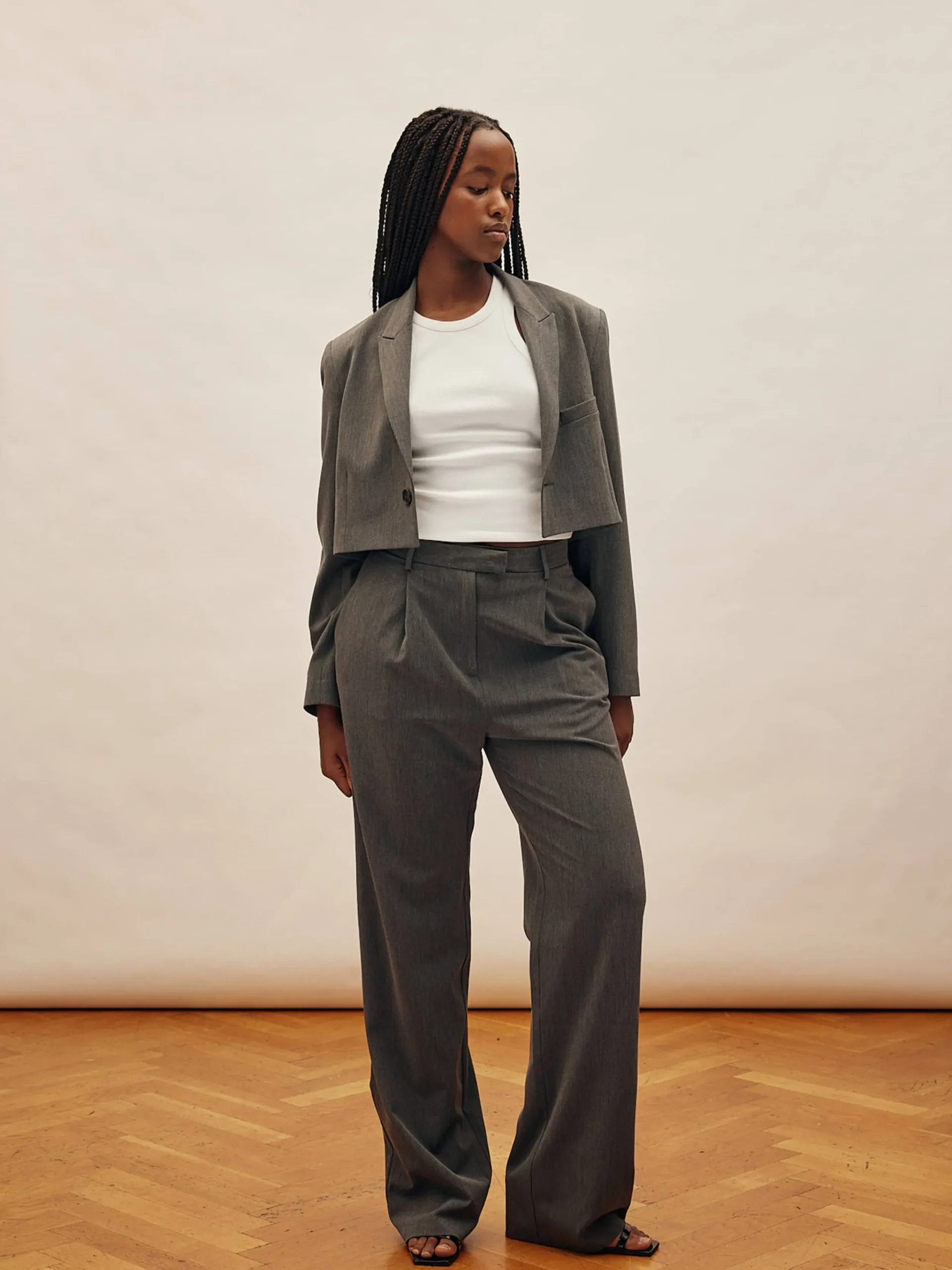 Djerf Avenue Favorite Pants Grey - Tall Best